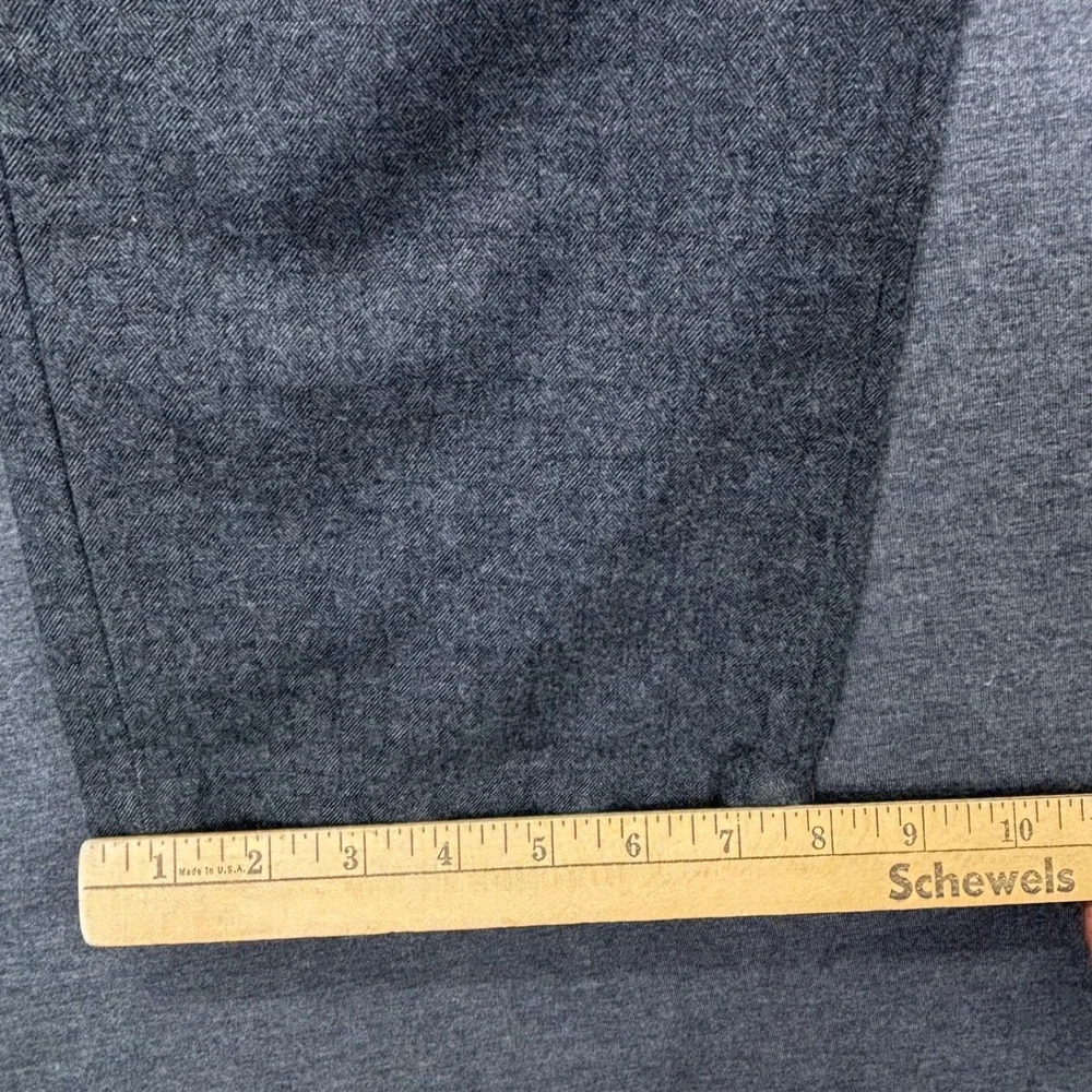 Banana Republic Pants Mens 34x34 Aiden Fit Cotton Blend Gray Herringbone Dress
